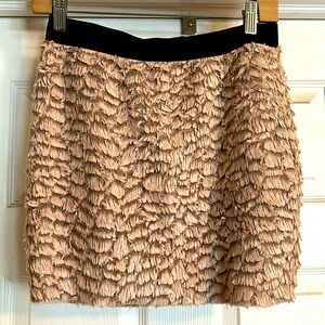 Silence + noise pink fuzzy skirt